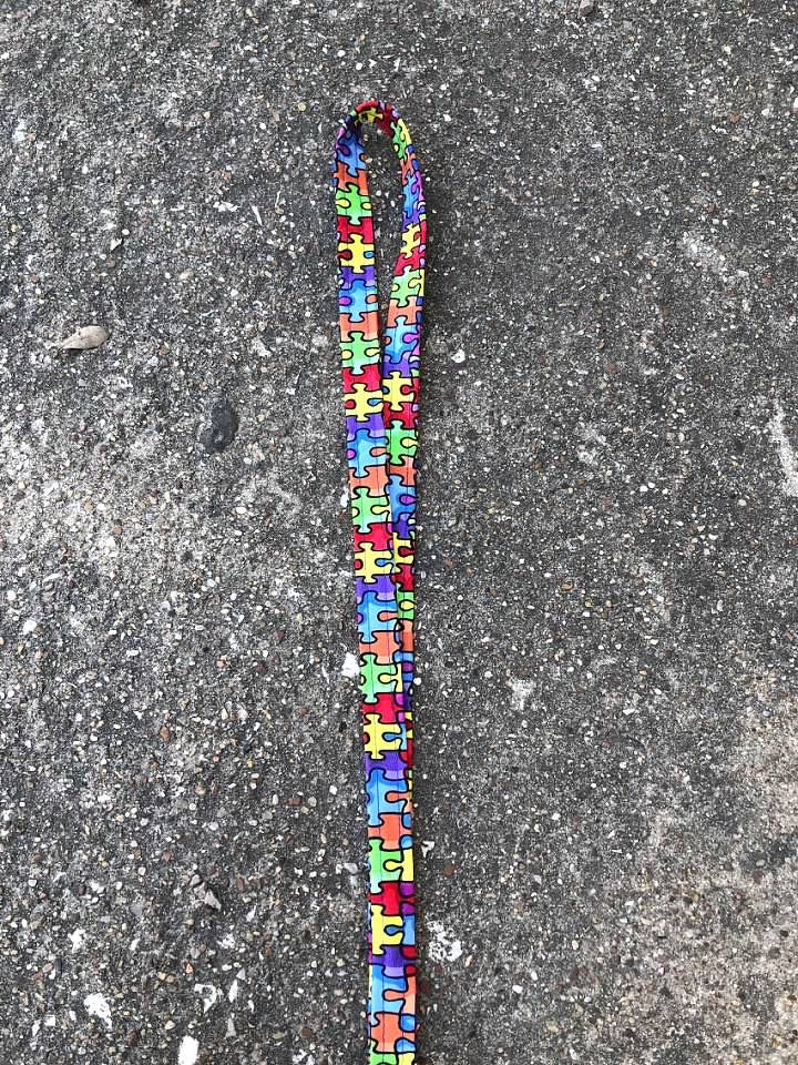 Puzzle Piece Lanyard Puzzle Piece keychain autism awareness gift