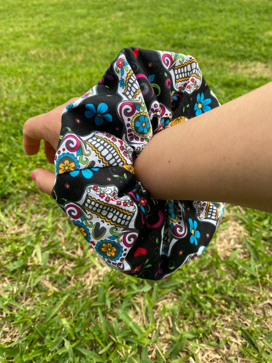 Sugar Skull Scrunchies Day of the dead Scrunchie