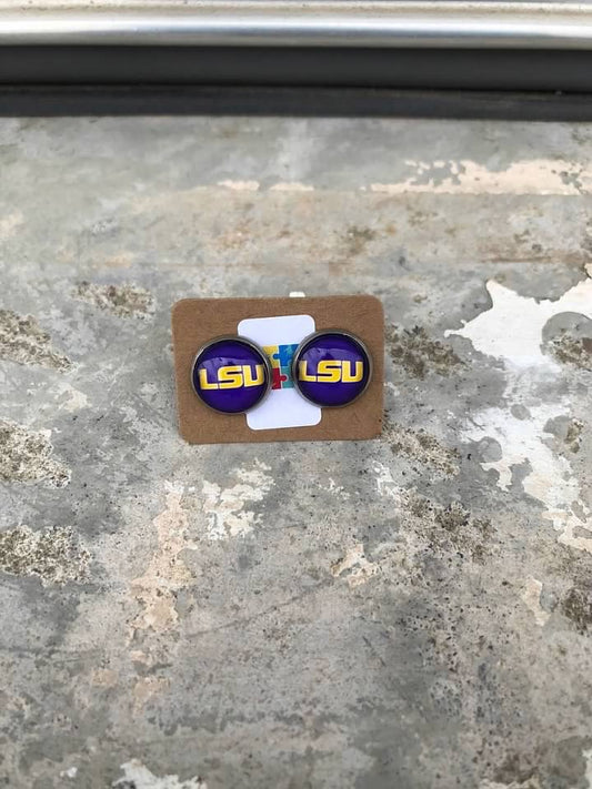 LSU Earrings Louisiana State Gift