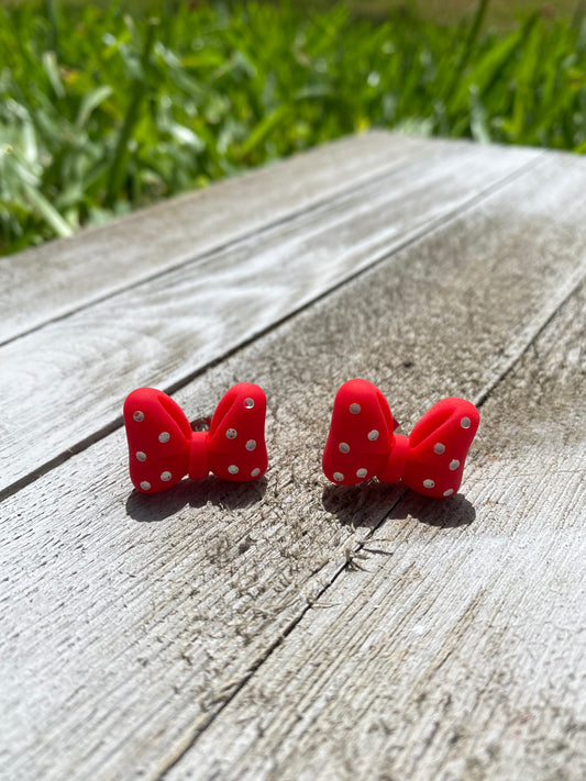 Minnie Mouse Stud Earrings Novelty Gift