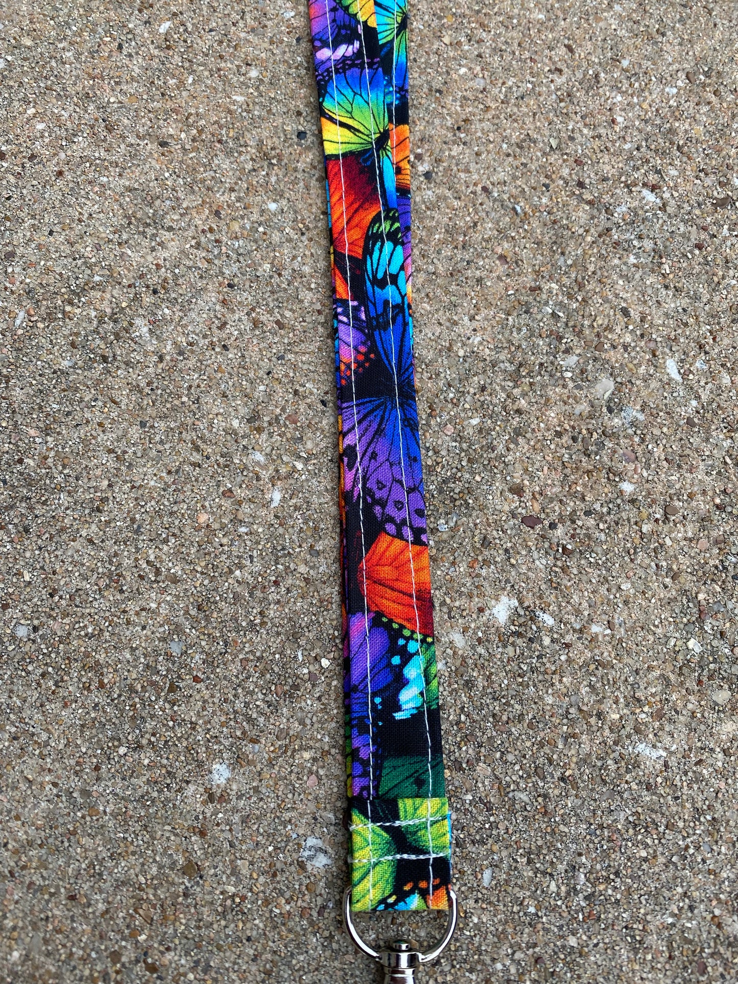 Butterfly ID Badge Holder Keychain