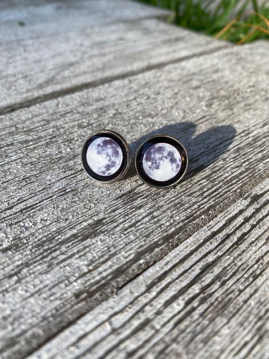 Moon Space Earrings Gift