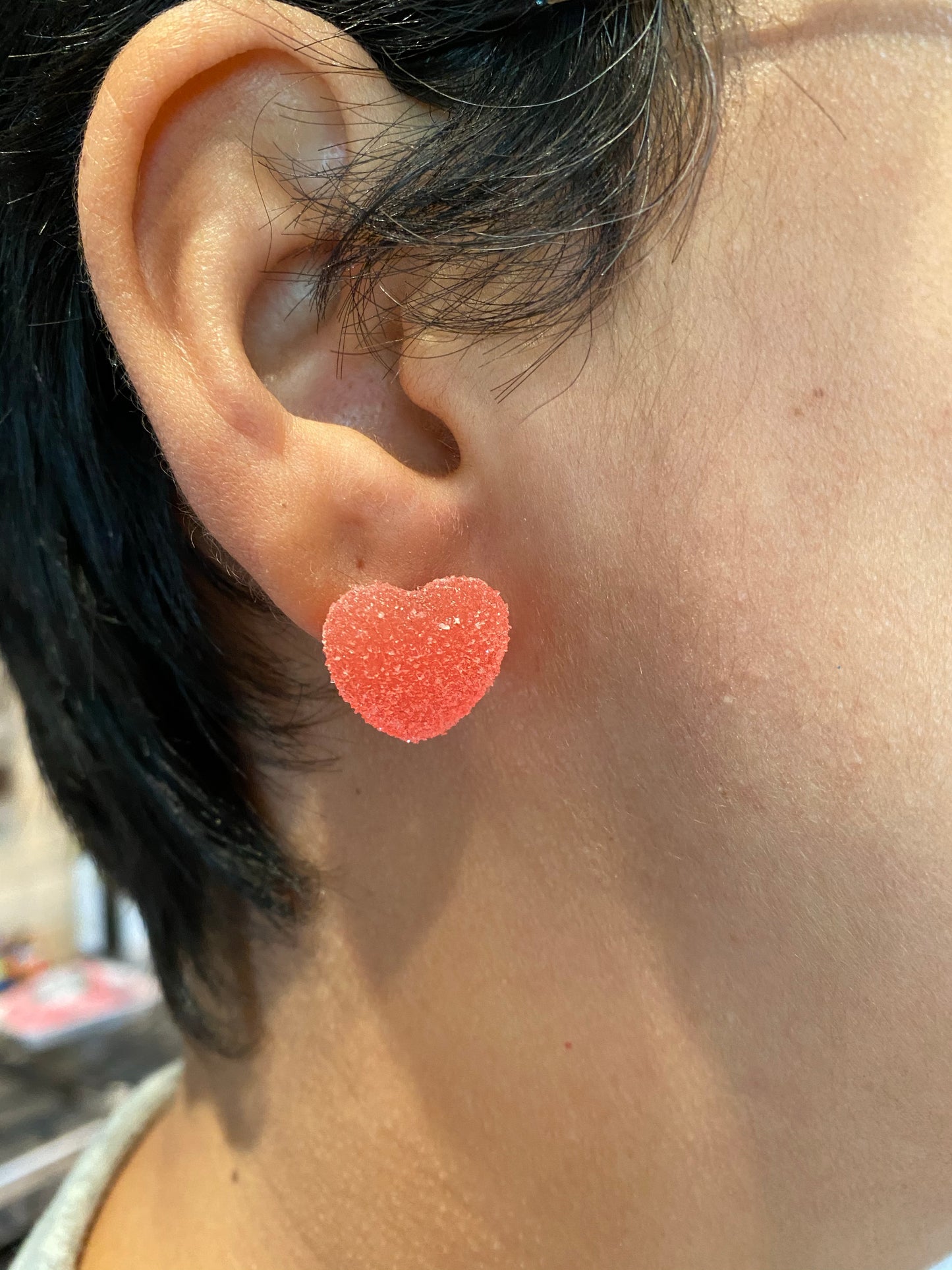 Heart Gummy Candy earrings