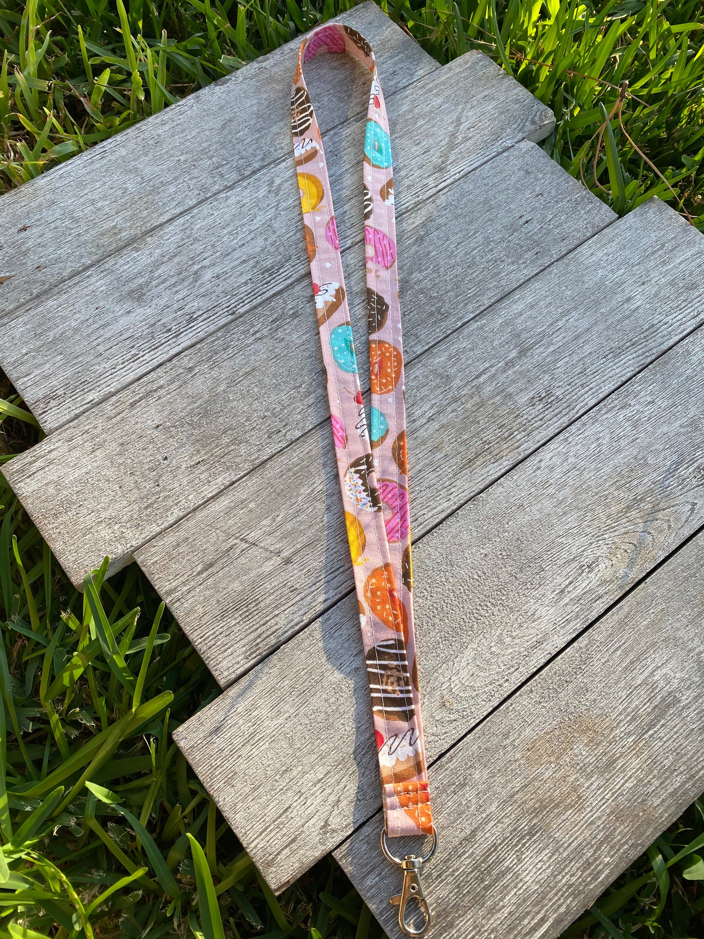 Donut ID Badge Holder Keychain