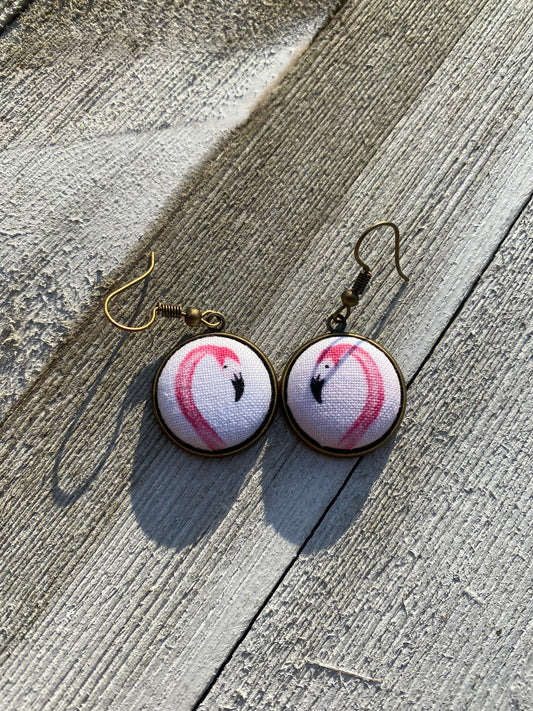 Flamingo Novelty Dangle Earrings Gift