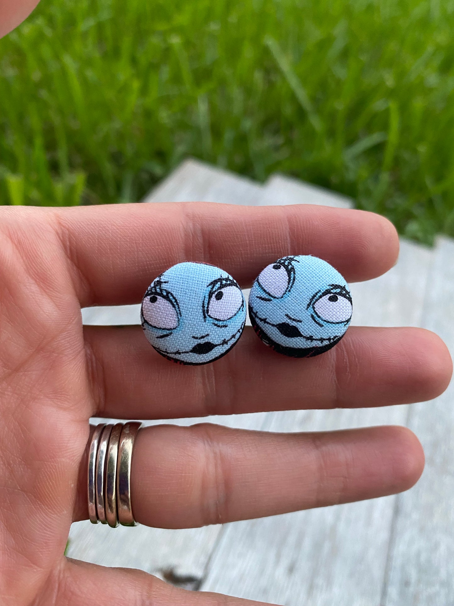 Sally Fabric Stud earrings Nightmare Before Christmas Gift