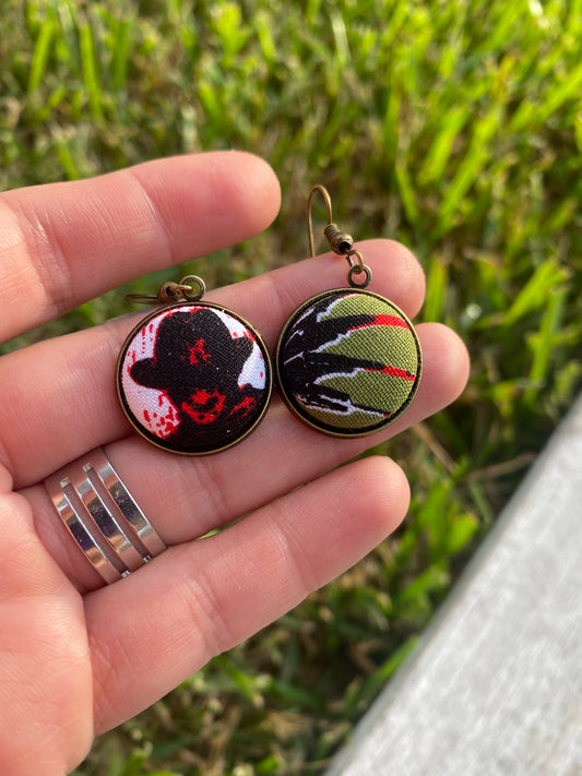 Freddy Krueger Halloween Novelty Dangle Earrings Gift