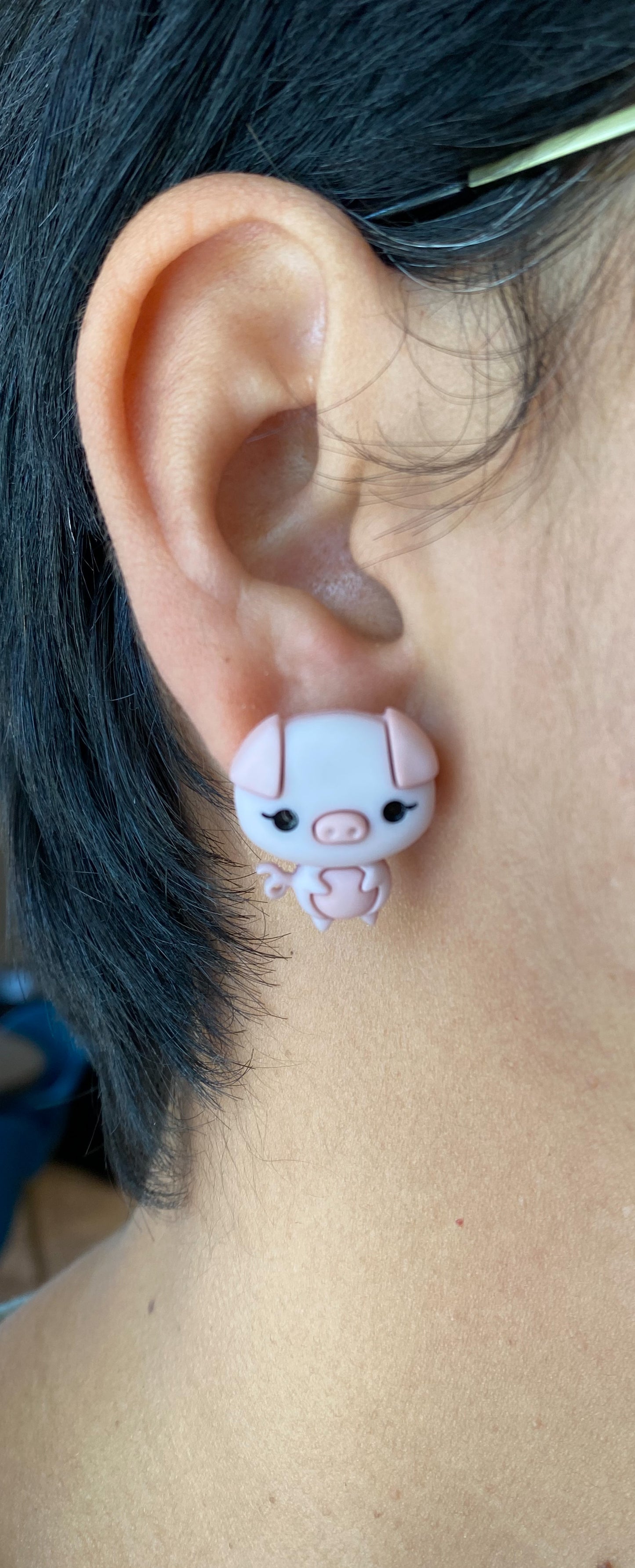 Pig earrings Pig Gift