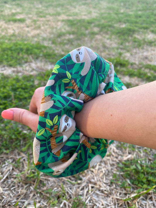 Sloth Scrunchie Hair Tie Gift