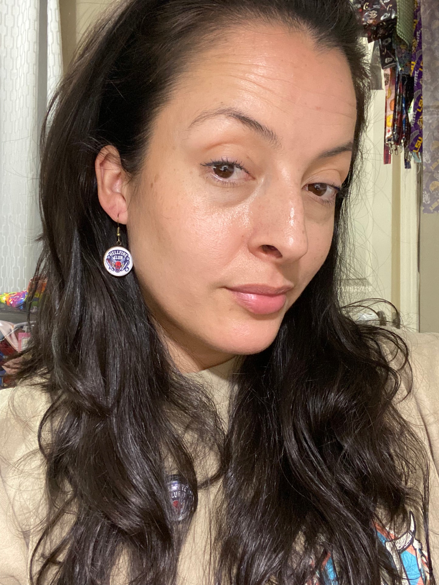 Hellfire Club Stranger Things Dangle Earrings