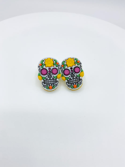 Sugar Skull Stud Earrings Gift