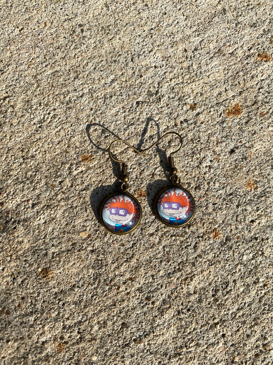 Chuckie Rugrats Dangle Earrings Gift