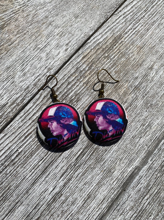 Stranger Things Dustin Dangle Novelty Earrings Party Favor Gift