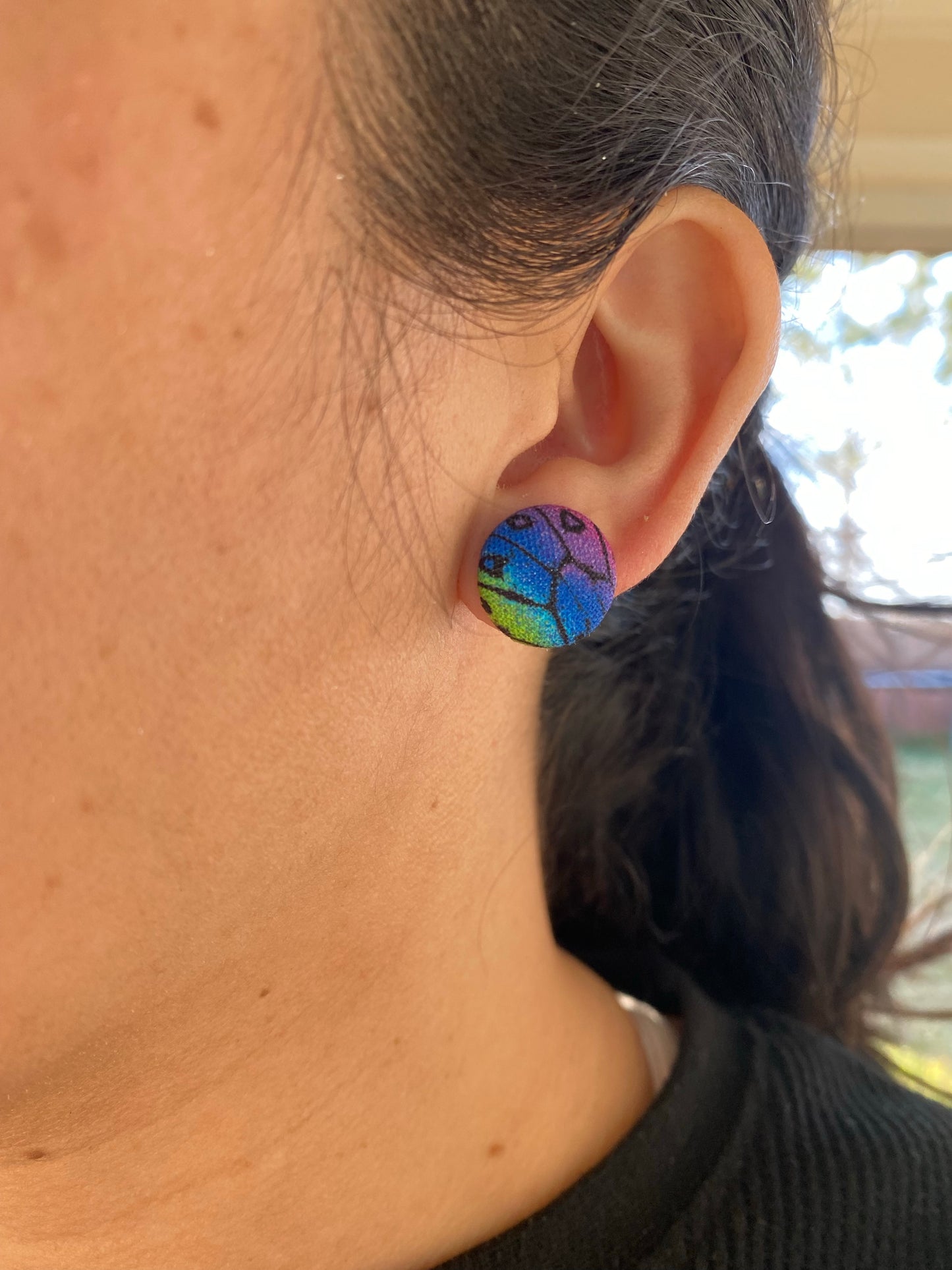 Butterfly Wing Stud Earrings Gift