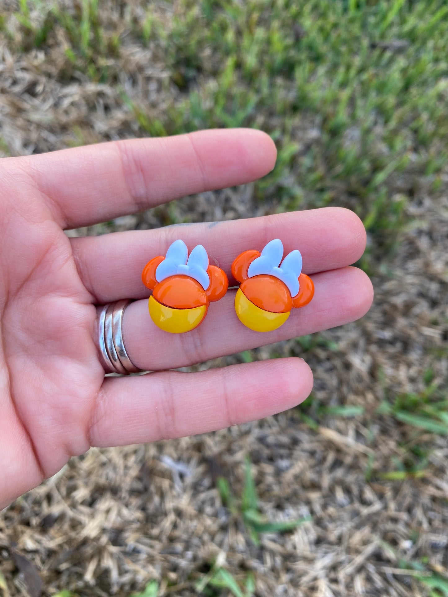 Minnie Mouse Candy Corn Earrings