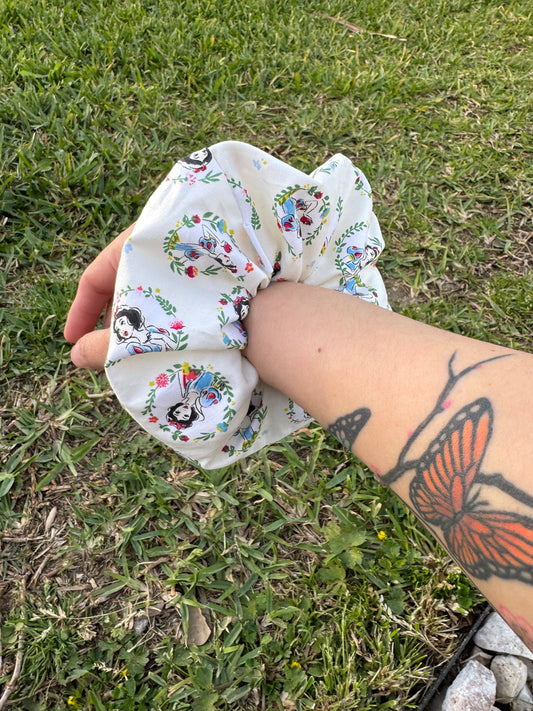 Princess Snow White Hair Tie Ponytail Scrunchie