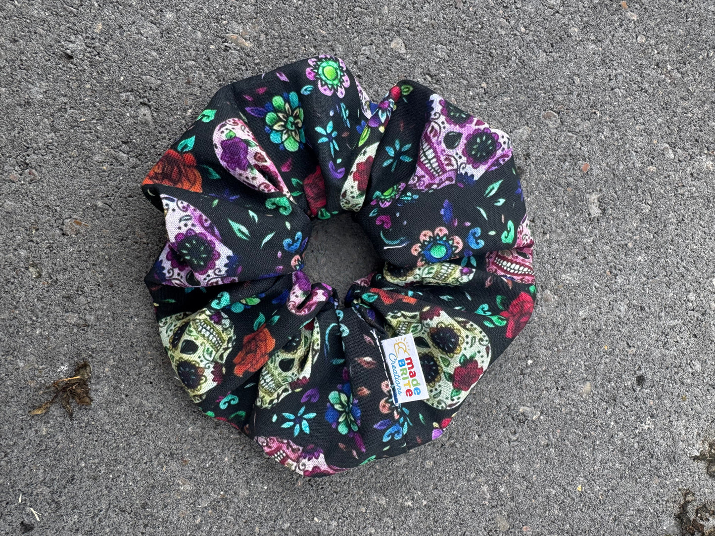Sugar Skull Scrunchies Day of the dead Scrunchie