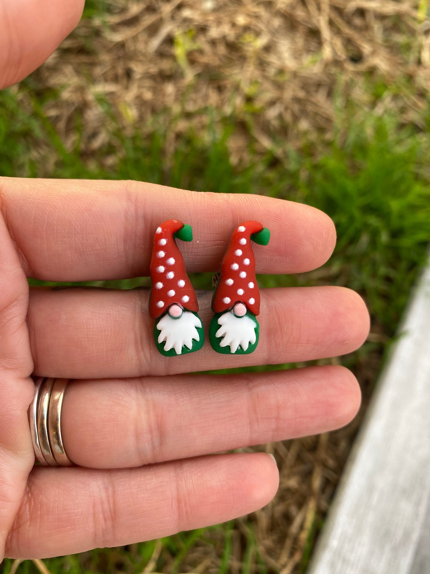 Gnome Christmas Stud Earring Gift