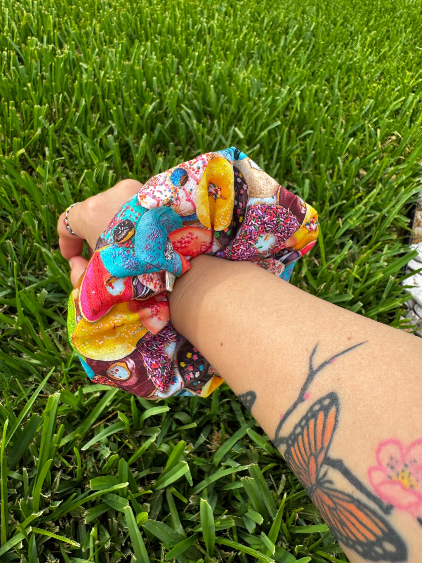 Donut Scrunchie Donut Hair Tie Gift Ponytail