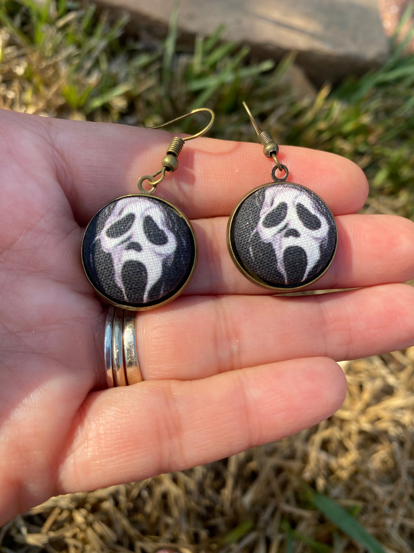 Scream scary movie Dangle earrings gift