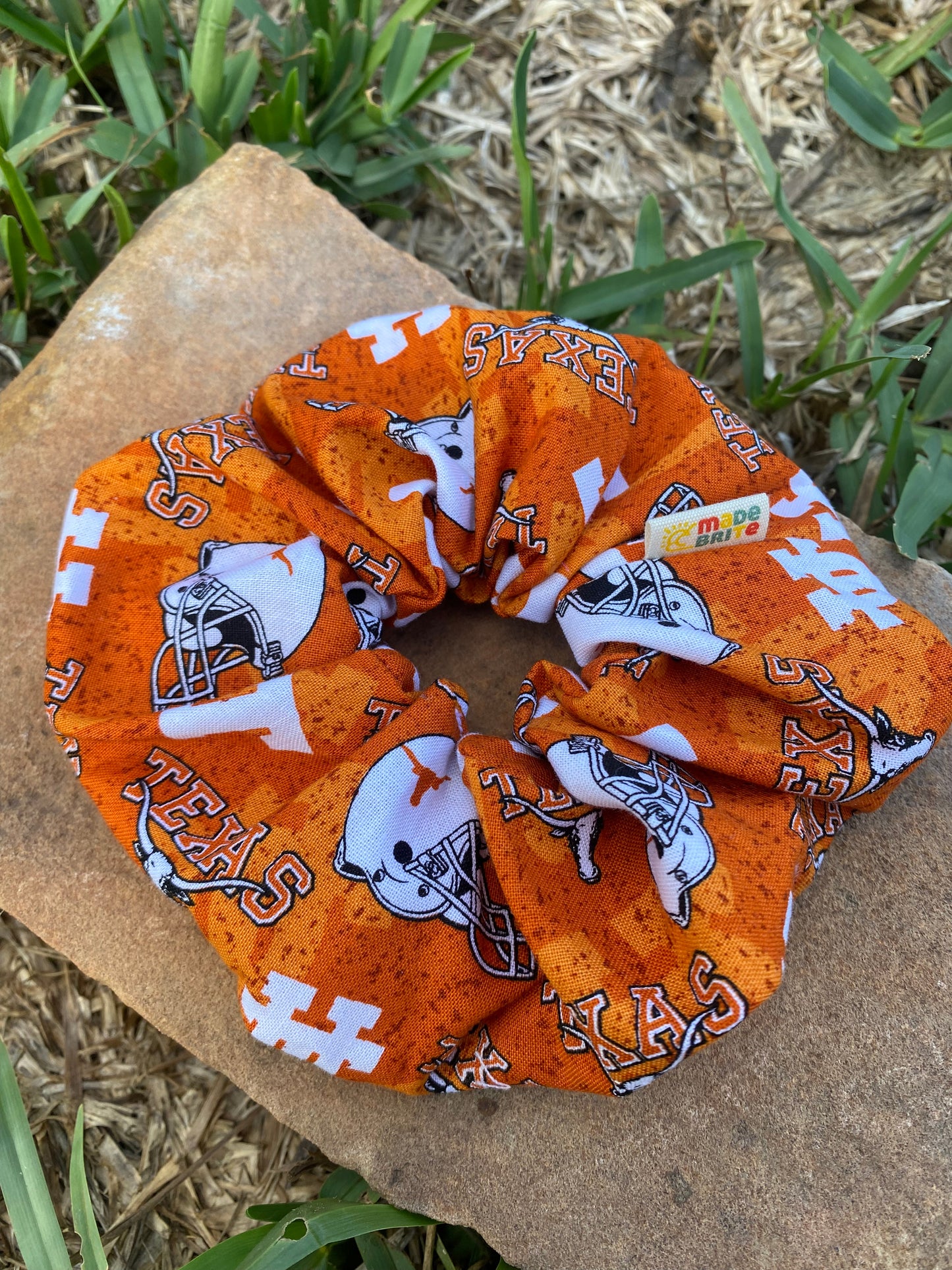 Texas Longhorn University Football Scrunchie Hair Tie Gift