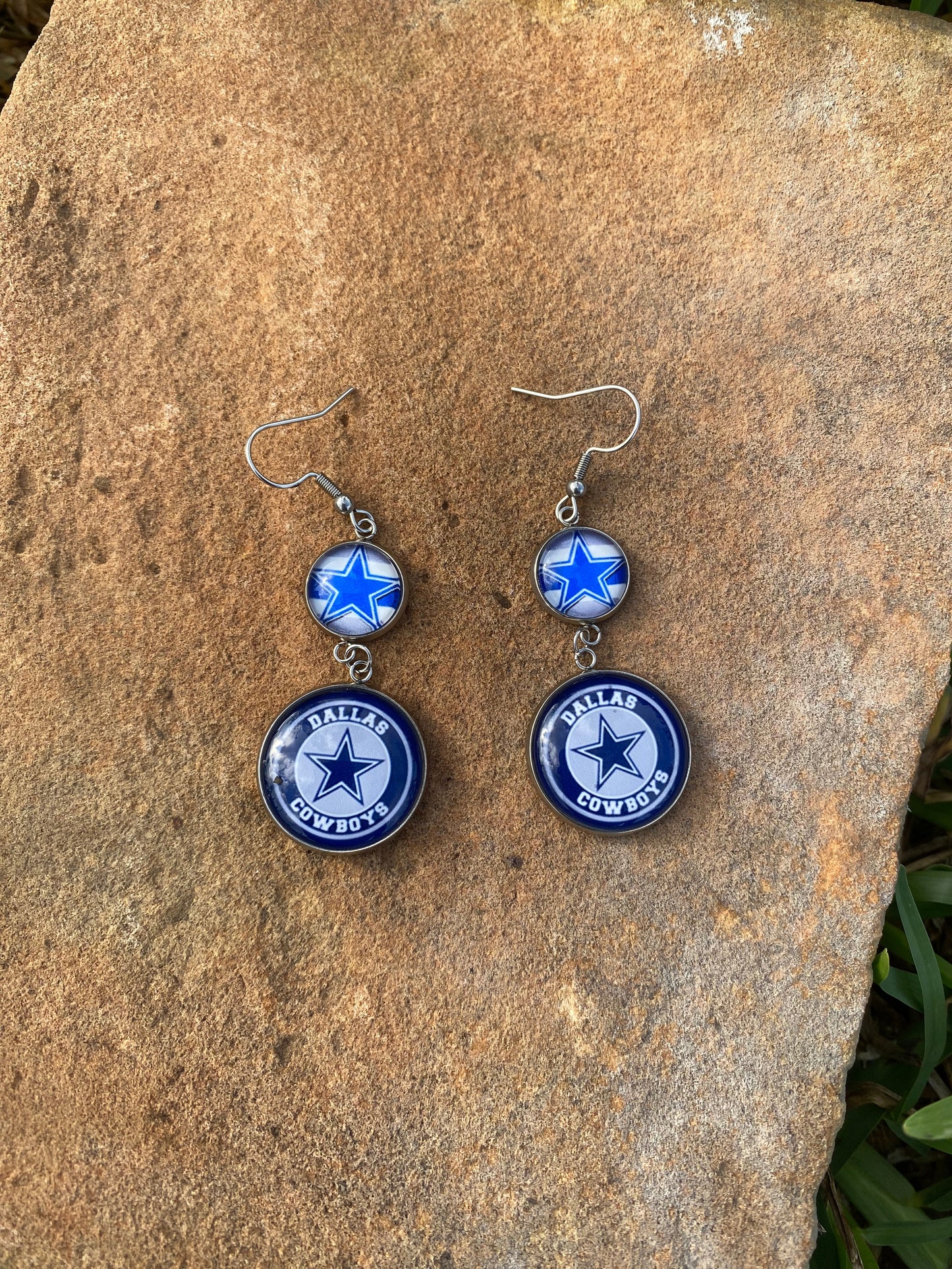 Dallas Cowboys Football Fan Dangle Earrings Novelty Gift