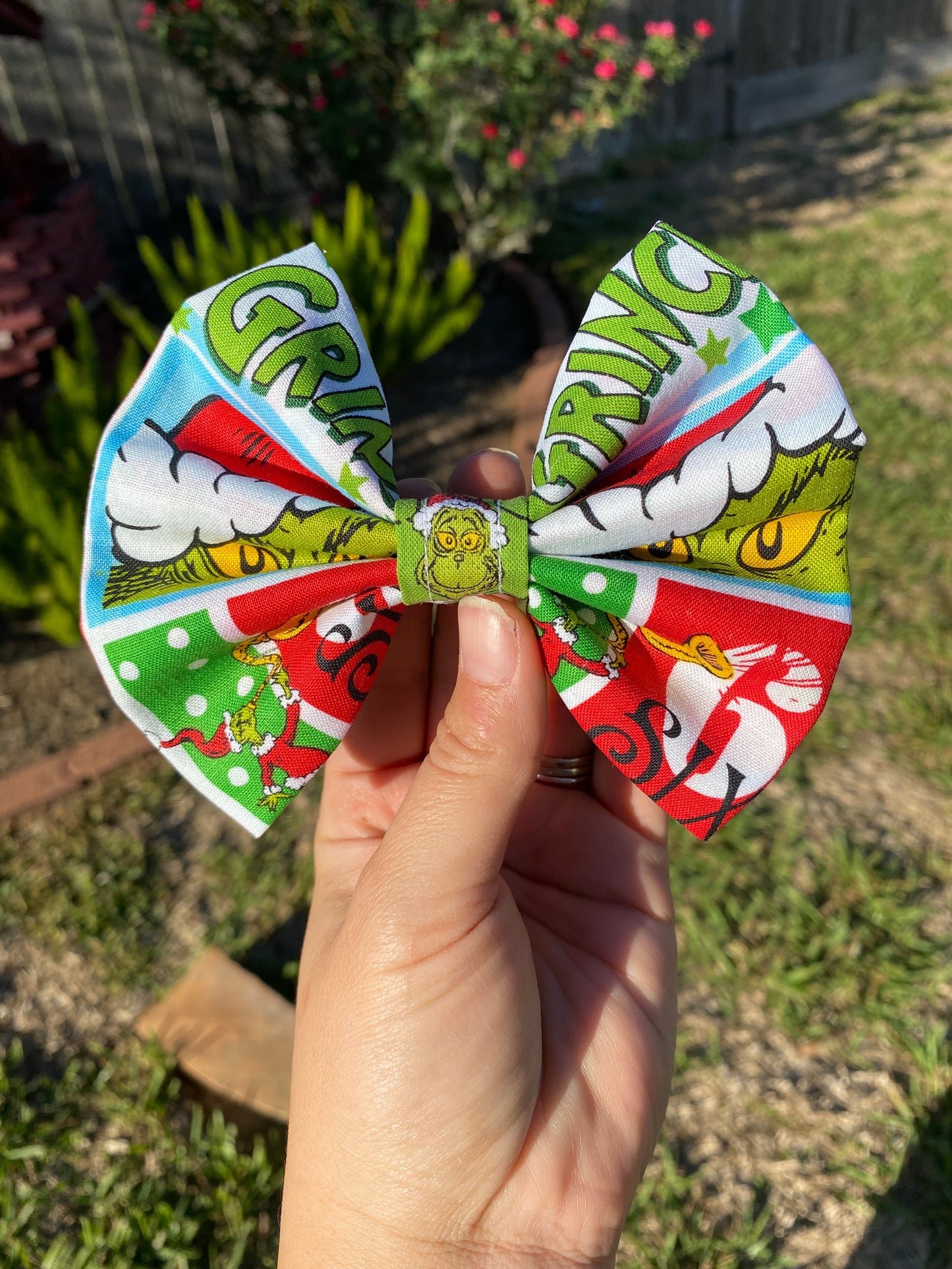 The Grinch Christmas Girls Hair Bow gift