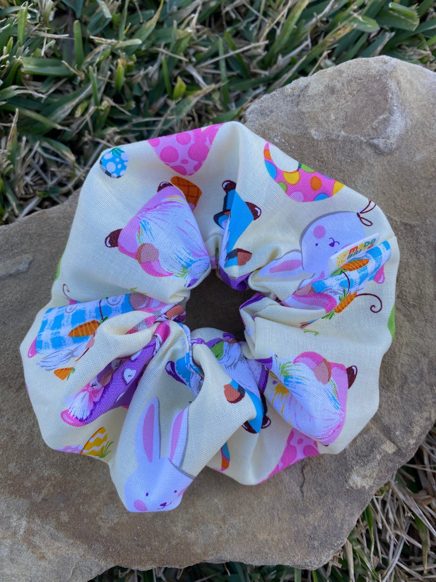 Easter Gnome Scrunchie Hair Tie Ponytail Gift