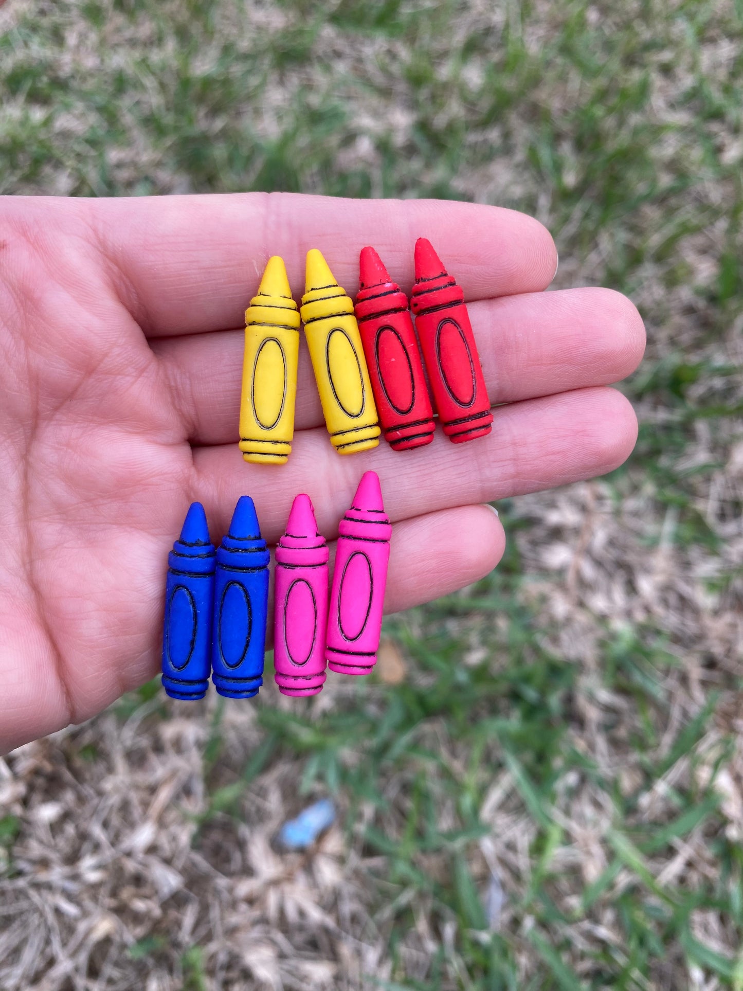 Crayon Stud Earrings for Women and Girls Gift