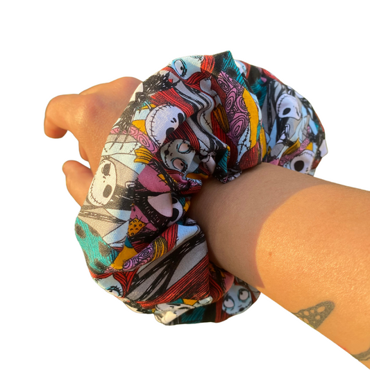 Nightmare Before Christmas Scrunchies Gift hair Tie 
