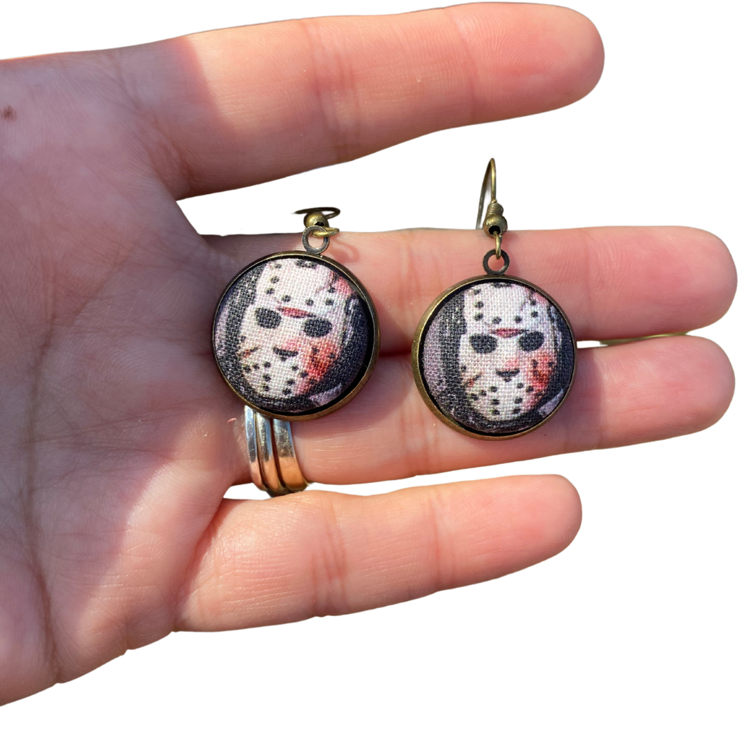 Jason Scary movie Dangle earrings gift