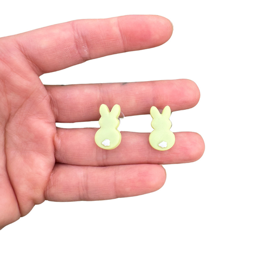 Easter Bunny stud post earrings gift accessories jewelry