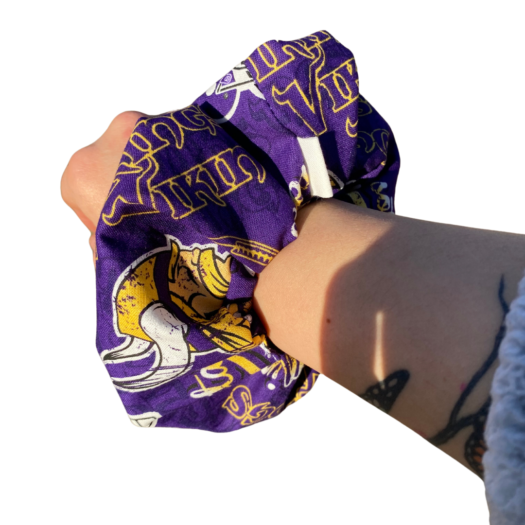 Minnesota Vikings football fan gift hair tie hair accessory 