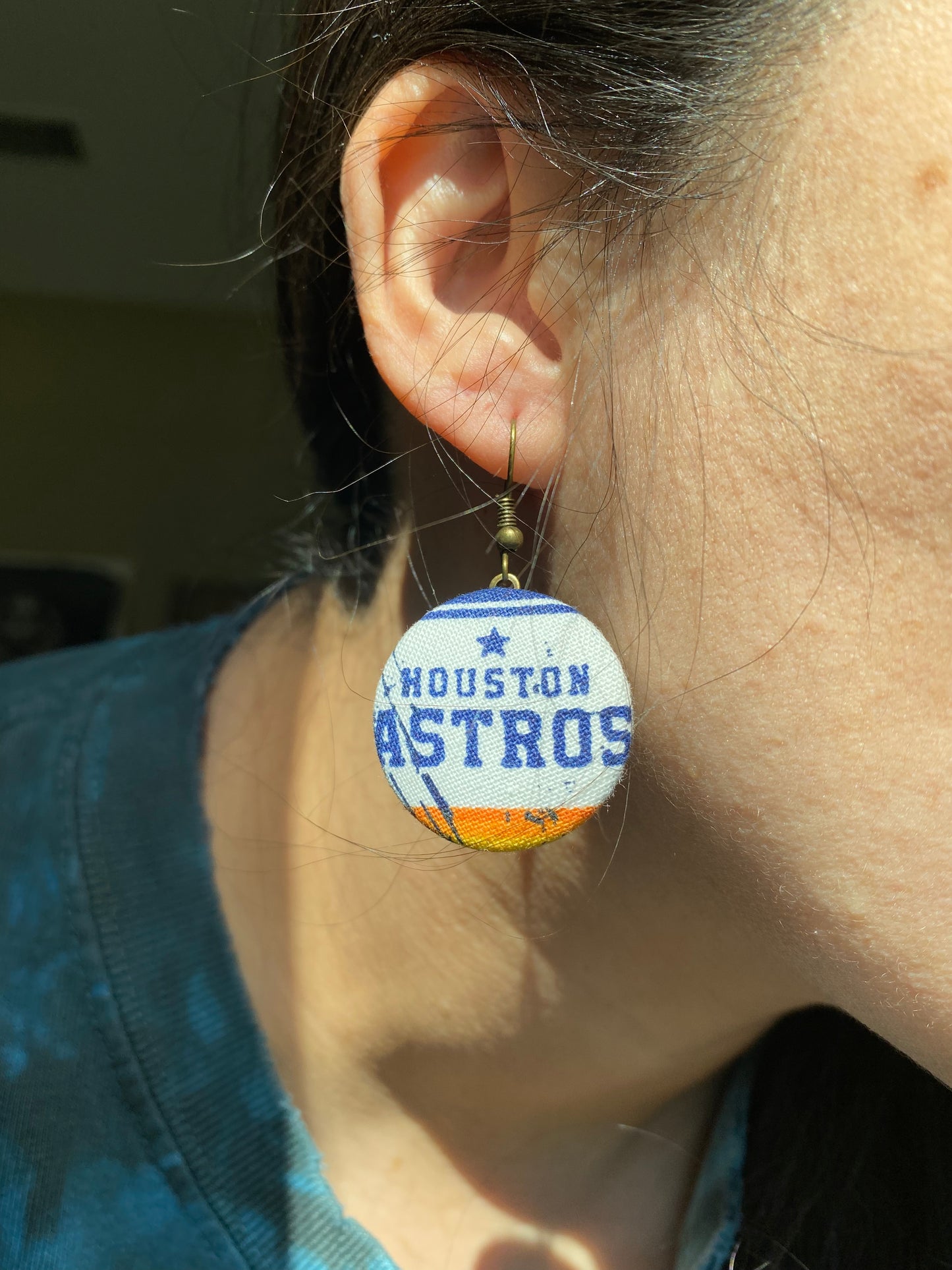 Houston Astros Dangle earrings gift