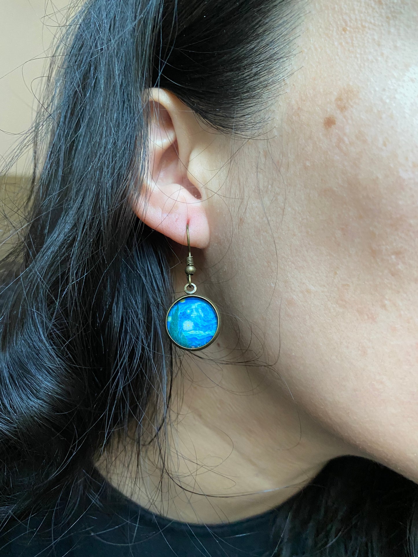 The Starry Night Dangle Earrings