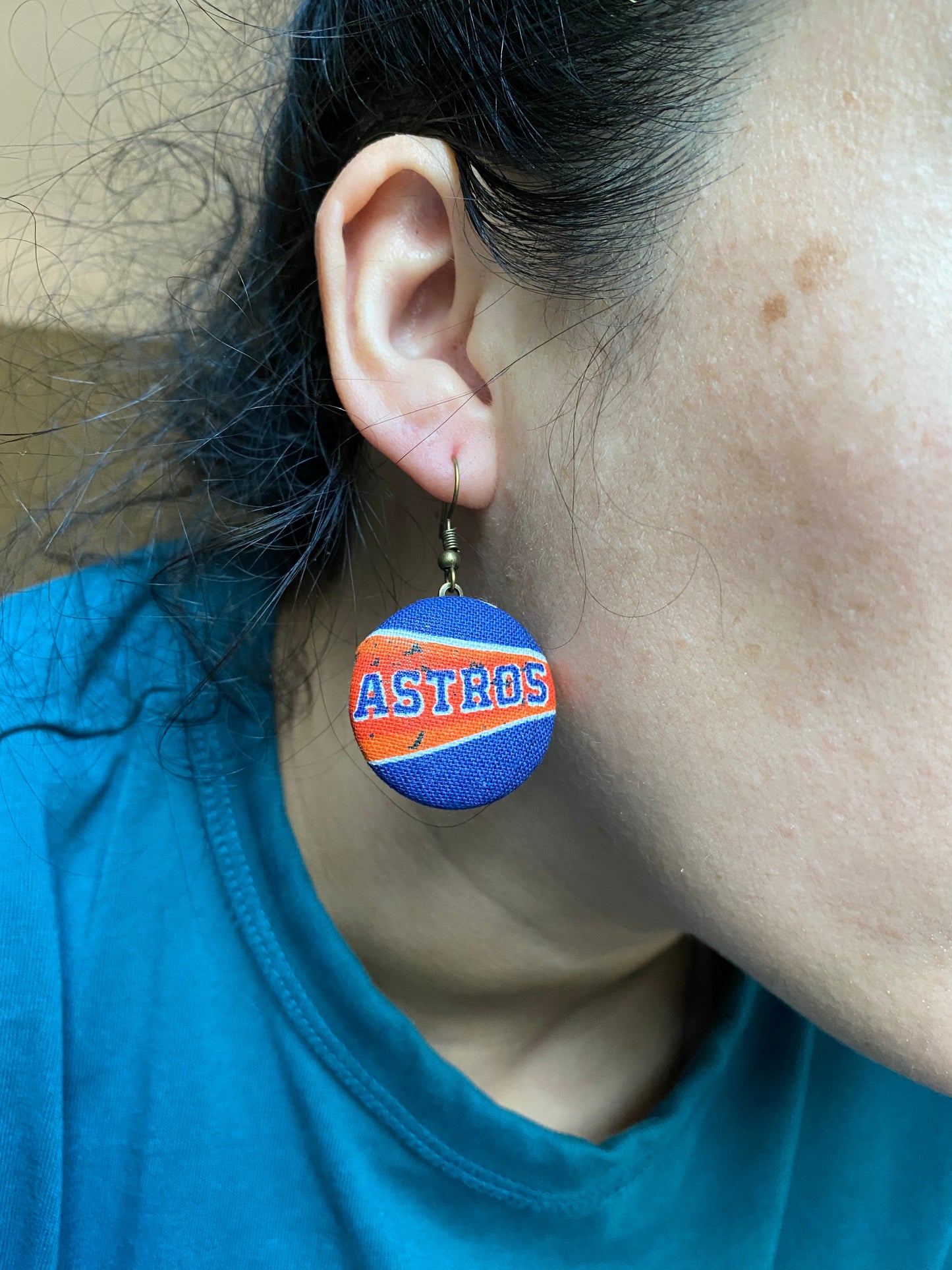 Houston Astros Dangle earrings gift