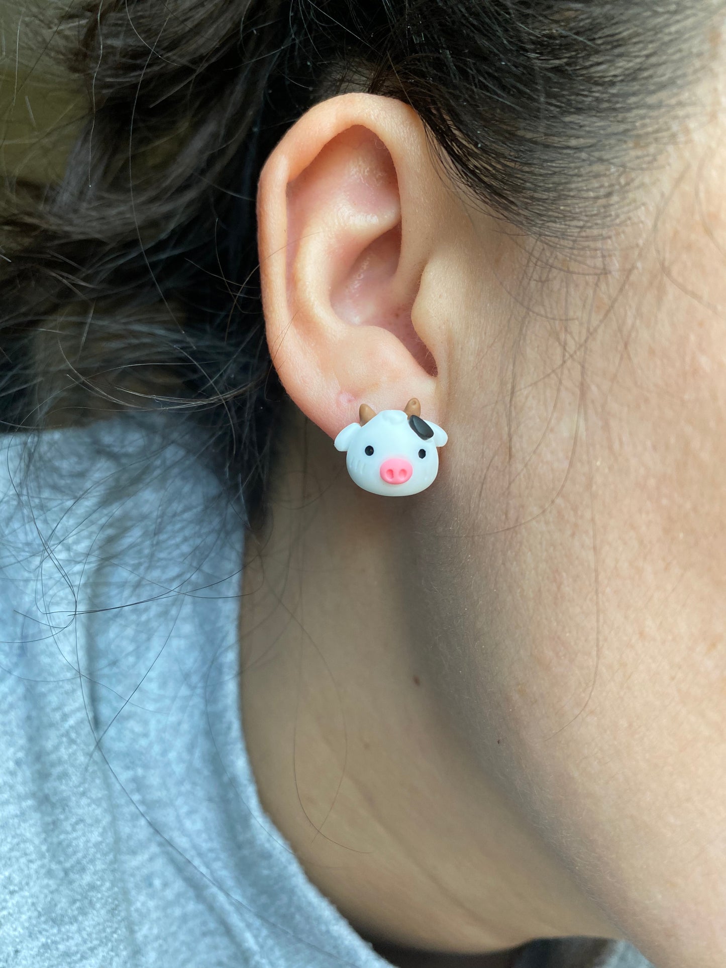 Little Cow Farm Animal Stud Earrings Gift