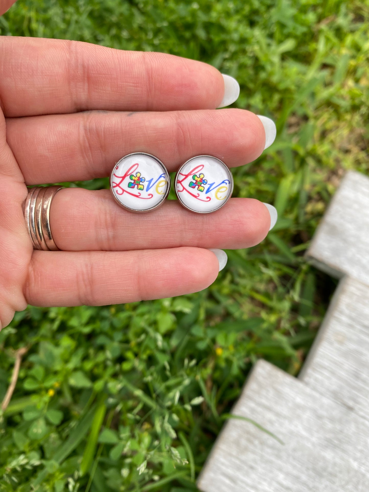 Autism awareness earrings Autism Awareness Gift