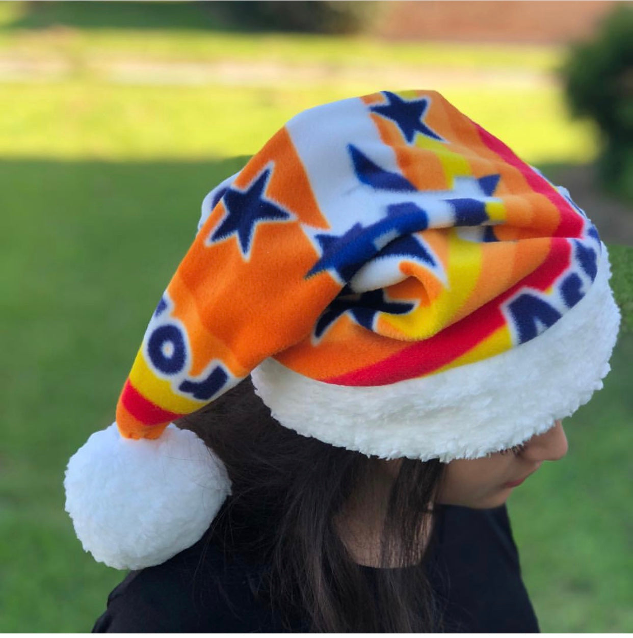 Houston Astros Fleece Santa Hat