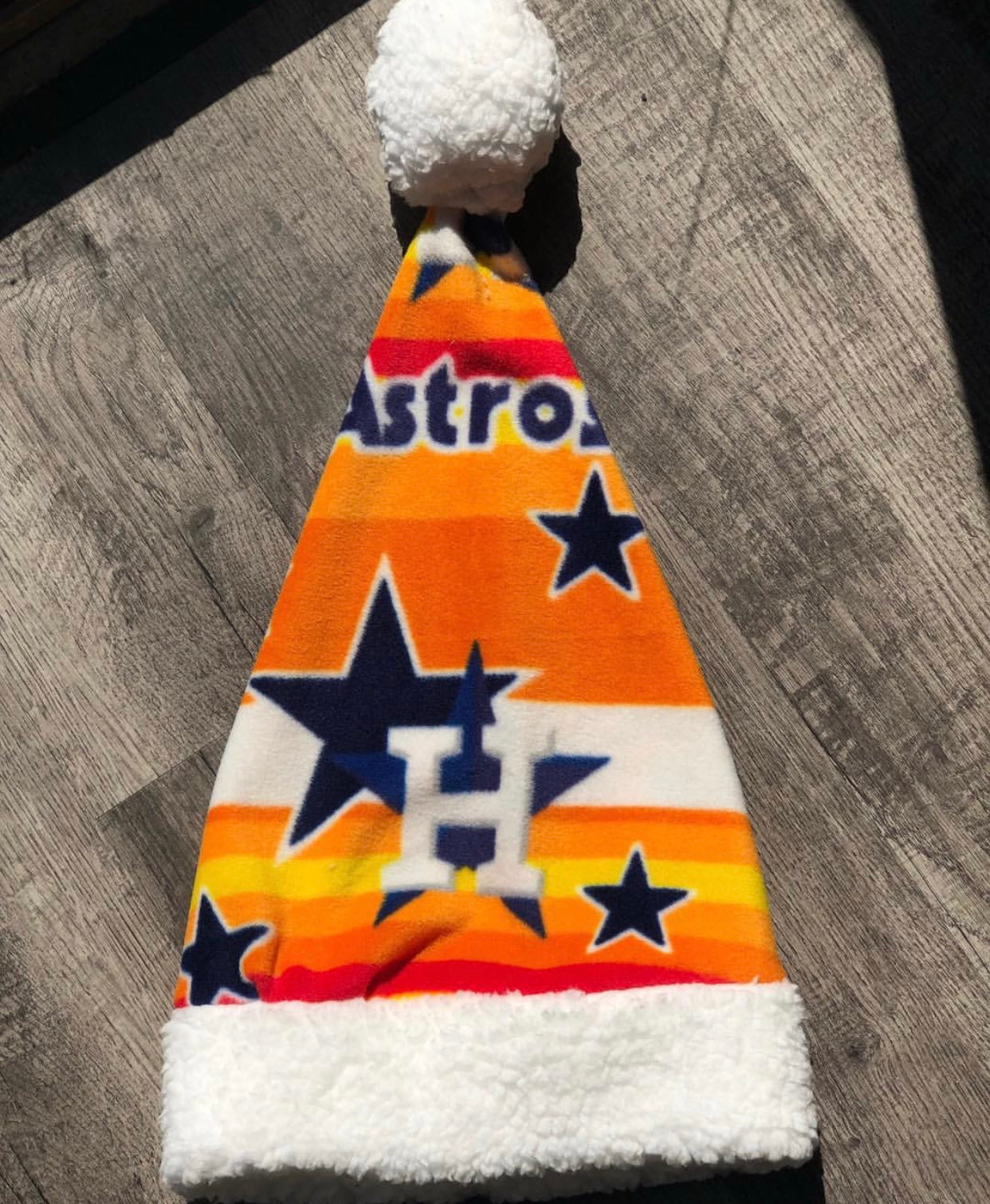 Houston Astros Fleece Santa Hat