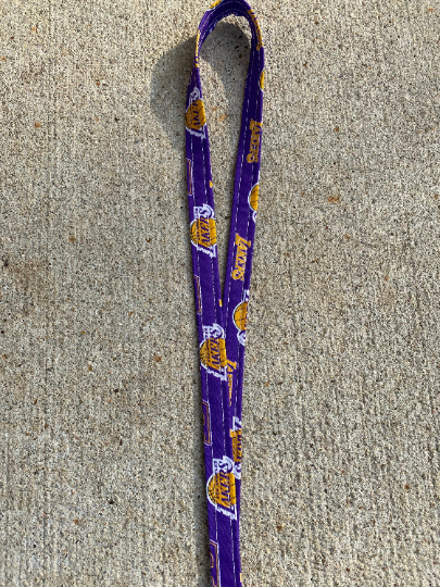 La Lakers ID Badge Holder Keychain