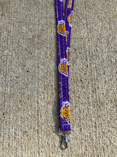 La Lakers ID Badge Holder Keychain