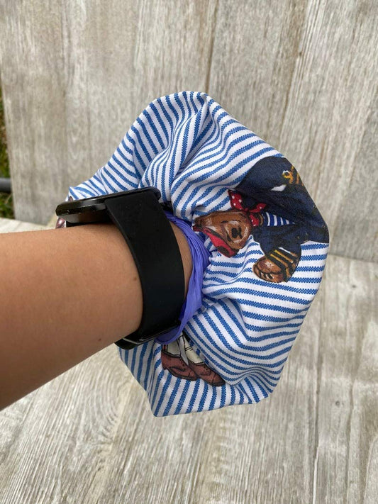 Vintage 90S Polo Bear Scrunchie Hair Tie Gift 