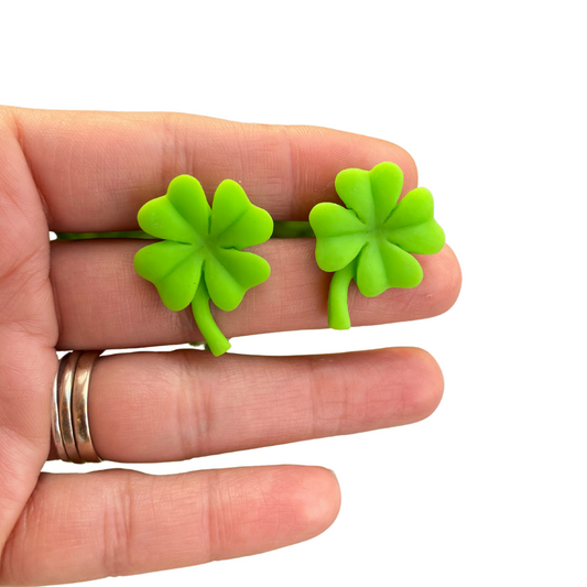 St Patricks Green Stud Earrings Gift 