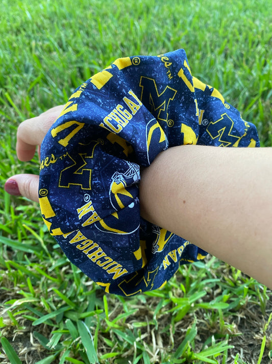 Michigan University Scrunchie Hair Tie Gift 