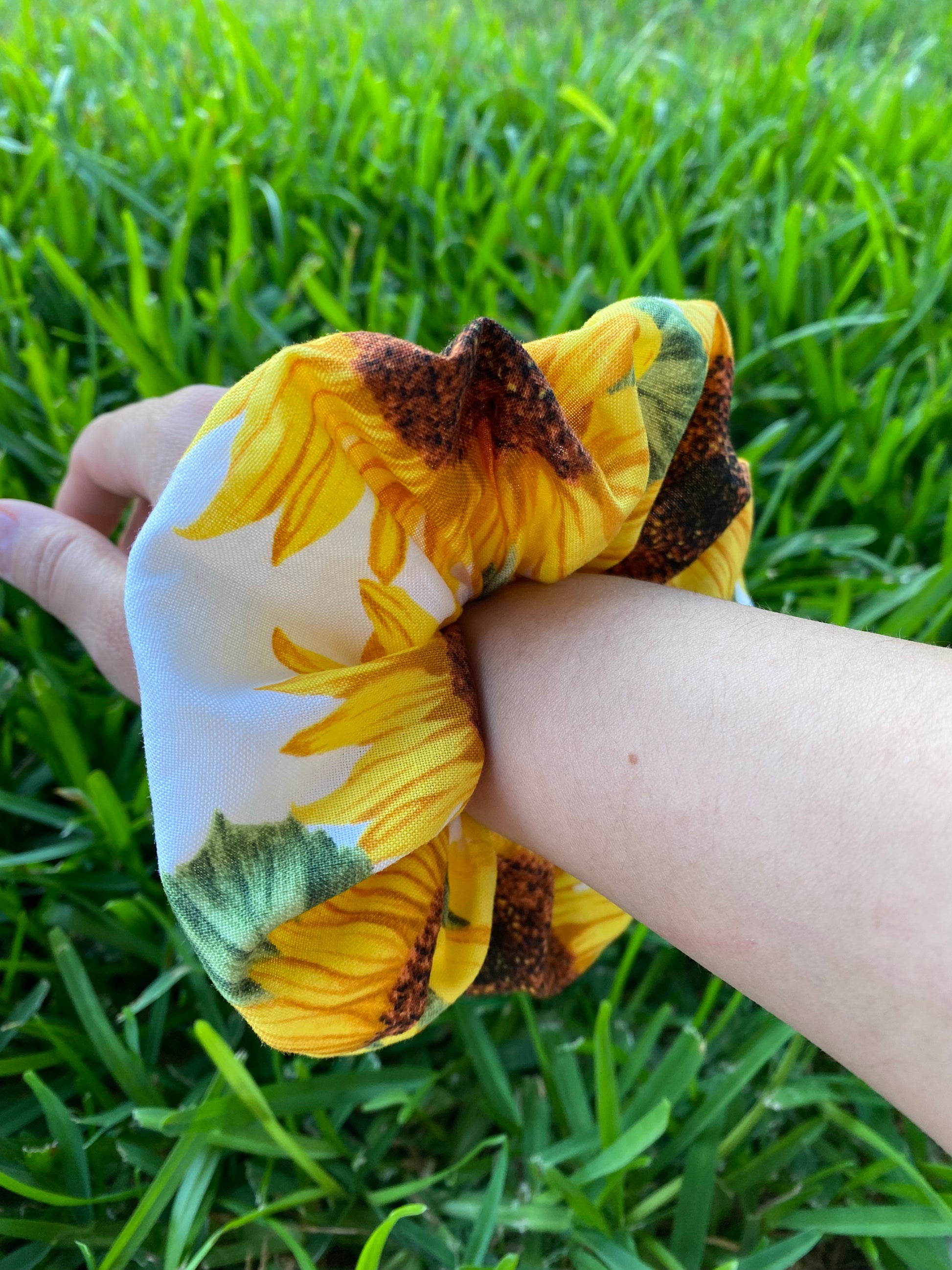 Sunflower Scrunchie Scrunchies Hair Tie Gift 