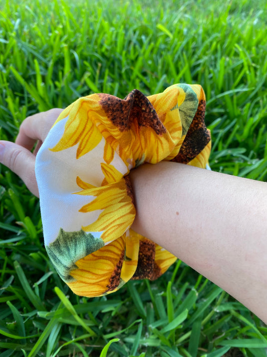 Sunflower Scrunchie Scrunchies Hair Tie Gift 
