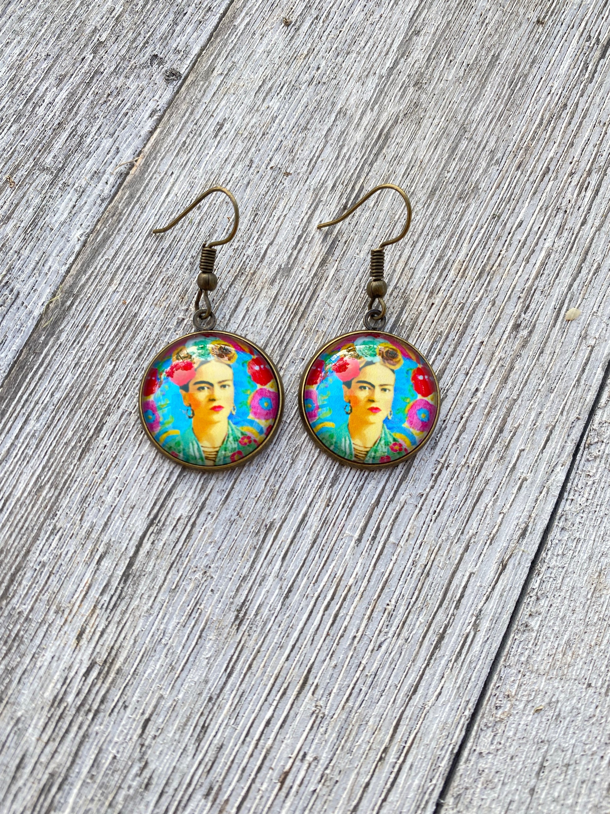 Frida Khalo Dangle Earrings Gift 
