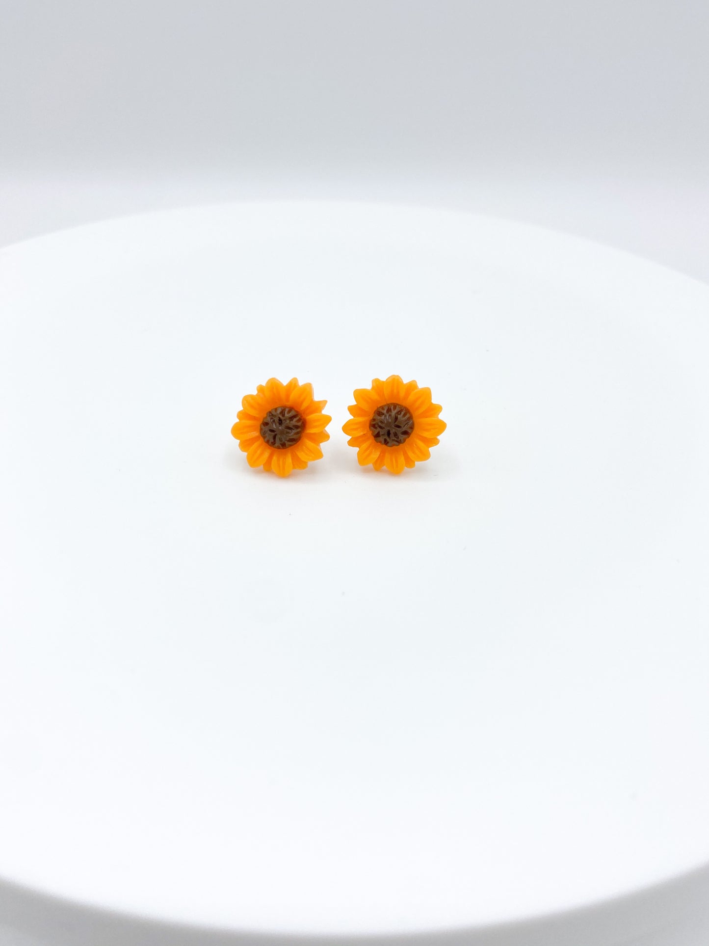 Sunflower Flower Stud Earrings Gift 