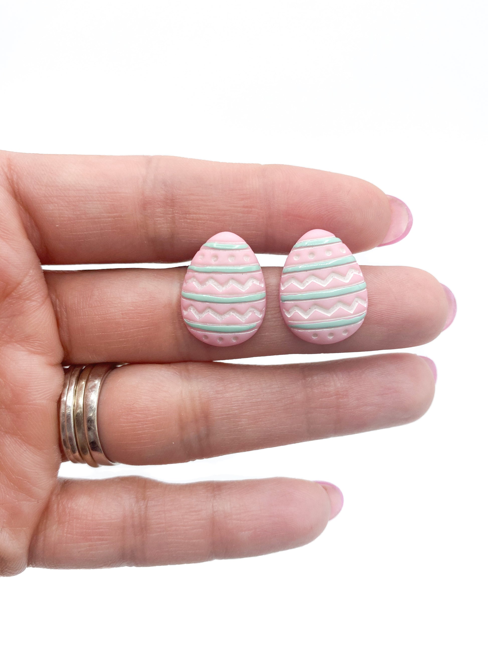 Easter Egg Stud Earrings Gift 